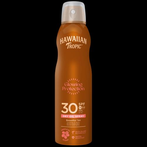 Hawaiian Tropic Glowing Protection Dry Oil Spray SPF30