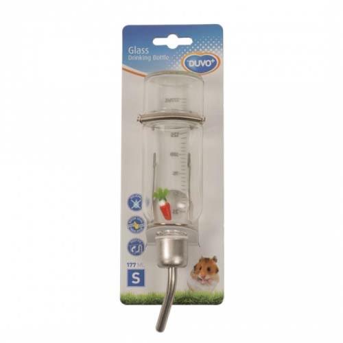 DUVO+ Sklenená napájačka pre drobné hlodavce -S 177ml