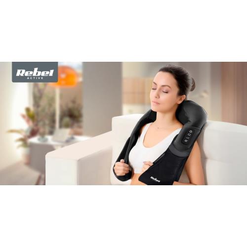 Masážny prístroj na krk, chrbát a šiju, Shiatsu, REBEL ACTIVE