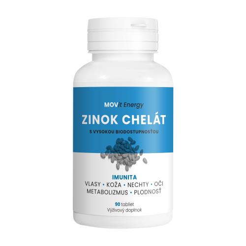 MOVit Zinok Chelát 15 mg, 90 tablet