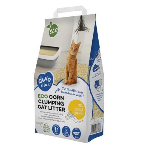 DUVO+ Eco hrudkujúca podstielka pre mačky z kukurice 3,5kg/5,73l