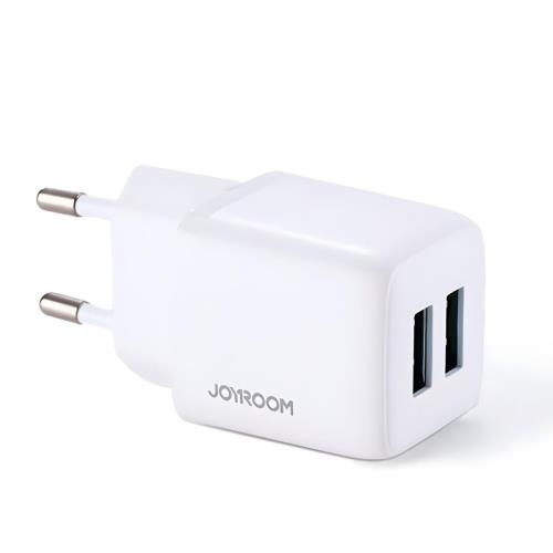 Sieťová nabíjačka s 2 x USB + rýchle nabíjanie - Biela H28095