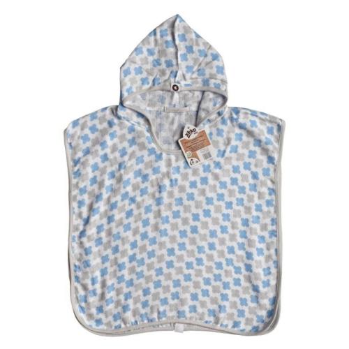 XKKO BMB Scandinavian Cross Bambusové pončo, baby blue, veľ. 2, 2-3roky BMBPN0202