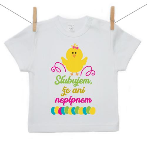 Boodyy Tričko s krátkym rukávom Sľubujem, že ani nepípnem 110 (4-5 rokov) 14215-335920