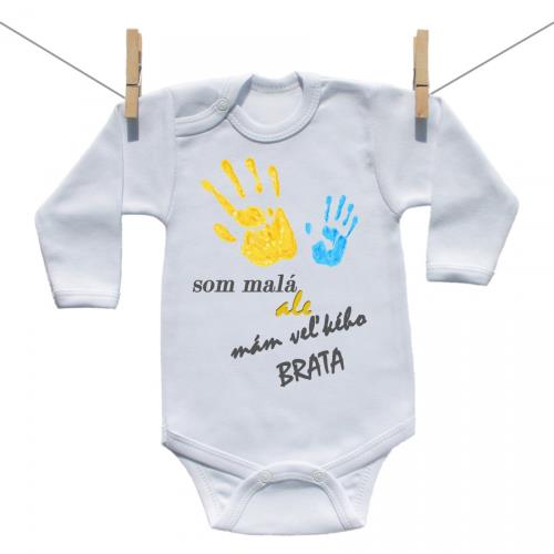 Boodyy Body s dlhým rukávom Som malá ale mám veľkého brata 74 (6-9 mesiacov)