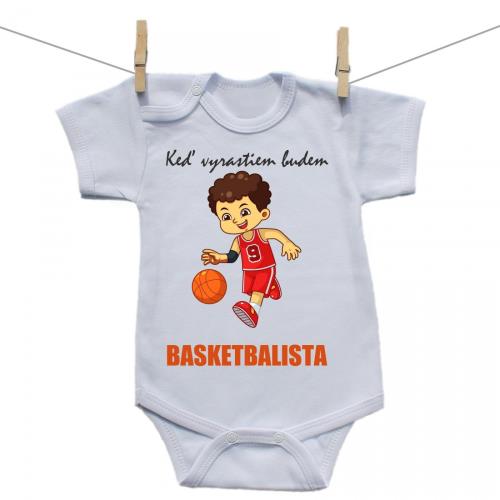 Boodyy Body s krátkym rukávom Keď vyrastiem budem basketbalista 68 (3-6 mesiacov) 2329-44929