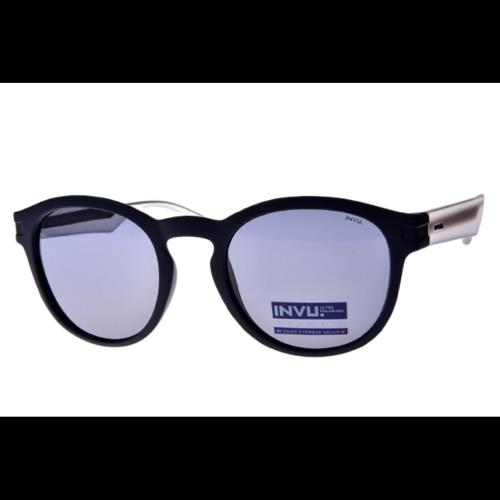 INVU T2808A slnečné unisex okuliare matt black clear
