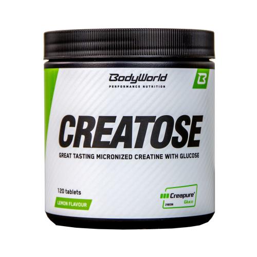 BodyWorld Creatose (Creapure® Gluco) 120 tabliet citrón