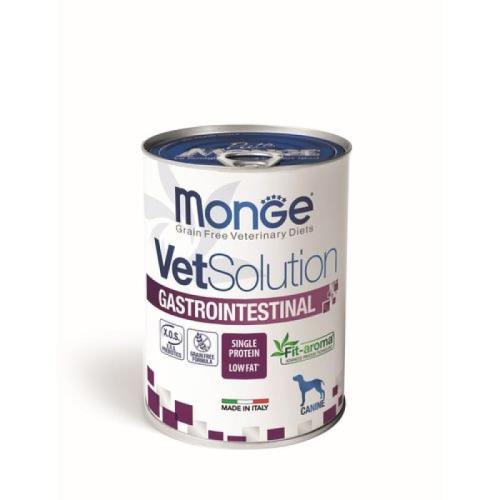 MONGE VetSolution Dog Gastrointestinal 400g vlhké diétne krmivo pre psov na zníženie akútnych porúch črevného vstrebávania