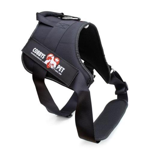COBBYS PET Postroj K9 XXL 90-125cm čierny