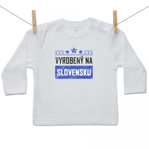 Boodyy Tričko s dlhým rukávom Vyrobený na Slovensku 68 (3-6 mesiacov)