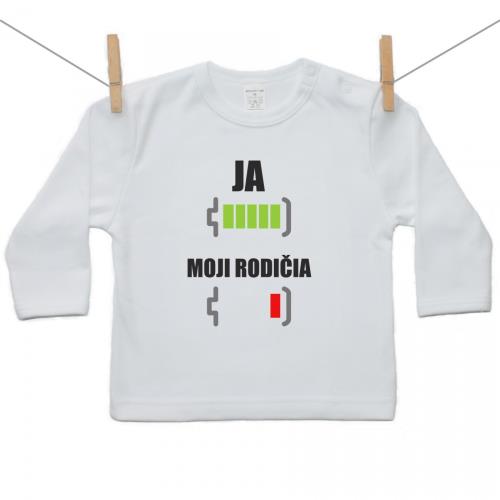 Boodyy Tričko s dlhým rukávom Batéria nabitá 92 (18-24 mesiacov)