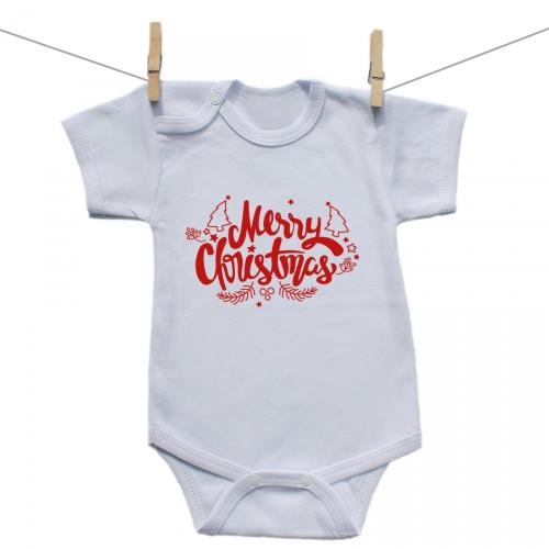 Boodyy Body s krátkym rukávom Merry Christmas 80 (9-12 mesiacov)
