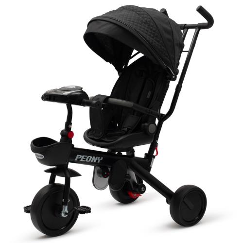 Detská trojkolka Baby Mix Peony EVA čierna , 20C56314