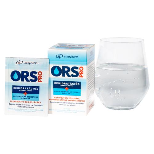 InnoPharm ORS PRO Perorálny rehydratačný granulát, soľný+mikroflóra odolná voči ATB