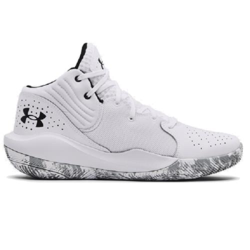 Under Armour Jet 21 Pánska basketbalová/volejbalová obuv, biela, veľ. 42,5 64423-425