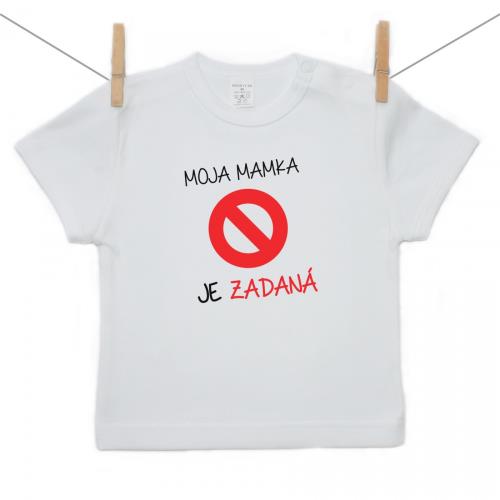Boodyy Tričko s krátkym rukávom Moja mamka je zadaná 122 (6-7 rokov) 460-21781