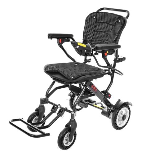 Ľahký elektrický invalidný vozík, skladací