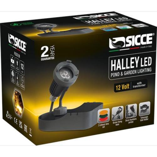 SICCE HALLEY LED 3,7W 12V- c jazierkové osvetlenie vrátane farebných šošoviek