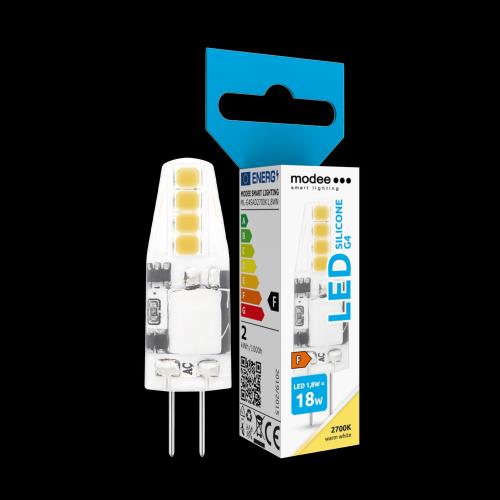 Modee Lighting LED žiarovka G4 Silicon 1,8W 12V 2700K 180 lm (ML-G4S2700K1,8WN)