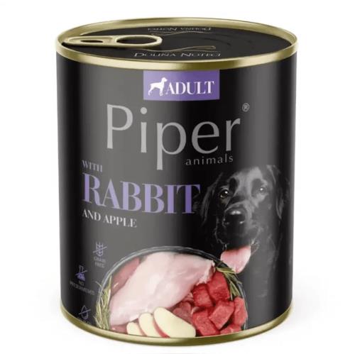 PIPER ADULT 800g konzerva pre dospelých psov králik s jablkom 40465