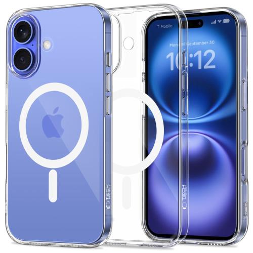 Tech-Protect FlexAir MagSafe kryt na iPhone 16, priesvitný