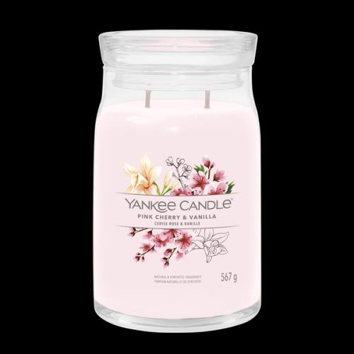 Yankee Candle Signature veľká sviečka Pink Cherry & Vanilla
