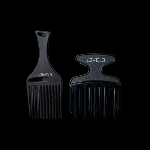Sada hrebeňov pre kučeravé vlasy LV3 2ks Hair Pick Comb Set - 2