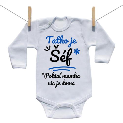 Boodyy Body s dlhým rukávom Tatko je šéf 92 (18-24 mesiacov)