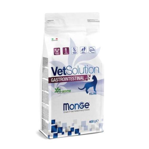 MONGE VetSolution Cat Gastrointestinal 400g diétne suché krmivo pre mačky na zníženie akútnych porúch črevného vstrebávania