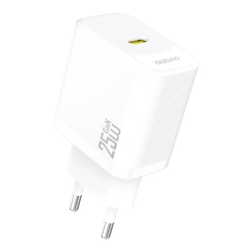 Dudao A27 GaN sieťová nabíjačka USB-C 25W, biela