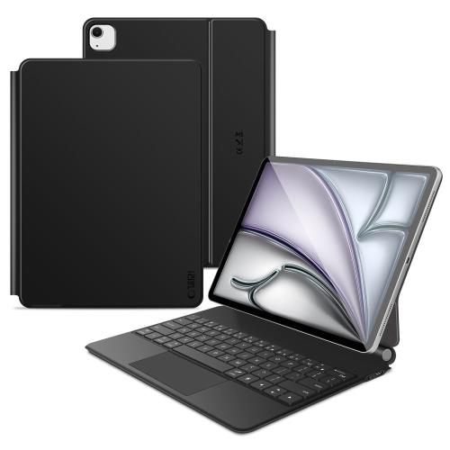 Tech-Protect Smartcase Magnetic puzdro s klávesnicou na iPad Pro 12.9'' 4-6gen 2020-2022 / Air 13'' 1-2gen 2024-2025, čierne