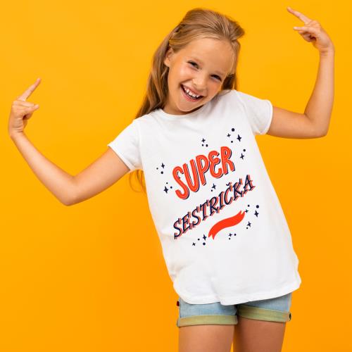 Boodyy Tričko s krátkym rukávom Super sestrička 122 (6-7 rokov) 9546-350860