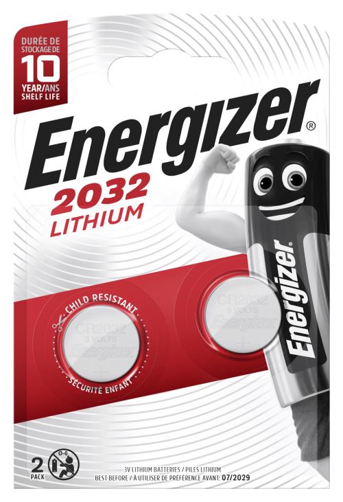Energizer CR2032 FSB2 lítiové gombíkové batérie 235mAh 3V 2ks 7638900248357