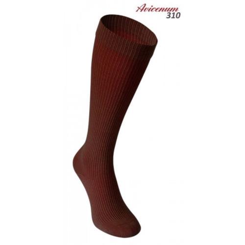 AVICENUM Cotton 310 DEN tmavohnedé podkolienky - Veľkosť 42-44
