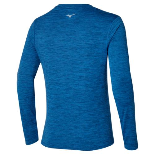 Mizuno Impulse Core LS Pánske športové tričko s dlhým rukávom, modré, veľ. L 109638-l