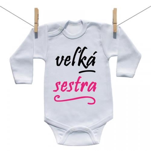 Boodyy Body s dlhým rukávom Veľká sestra 50 (0 mesiacov) 4138-72411