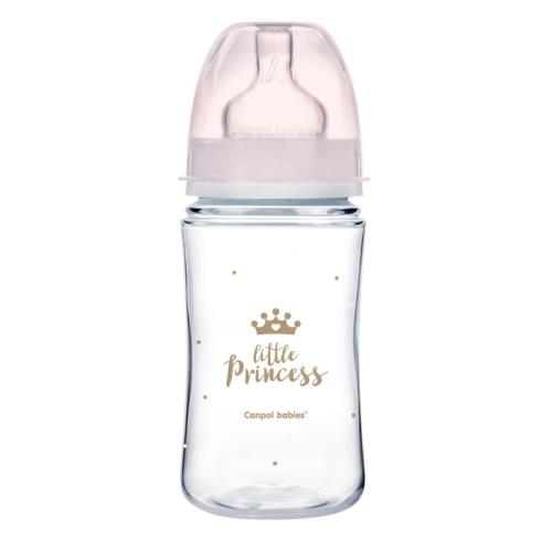Dojčenská antikoliková fľaša široká EasyStart ROYAL BABY ružová