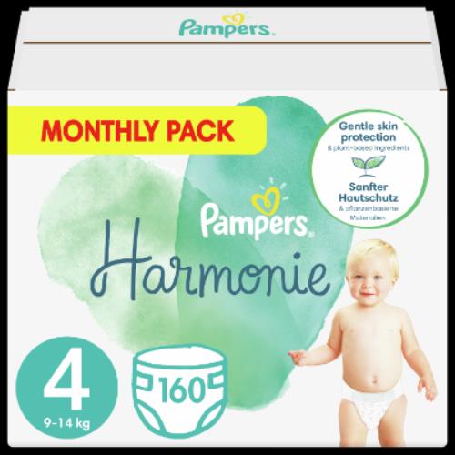 PAMPERS HARMONIE VEĽKOSŤ 4, 160KS 9-14KG