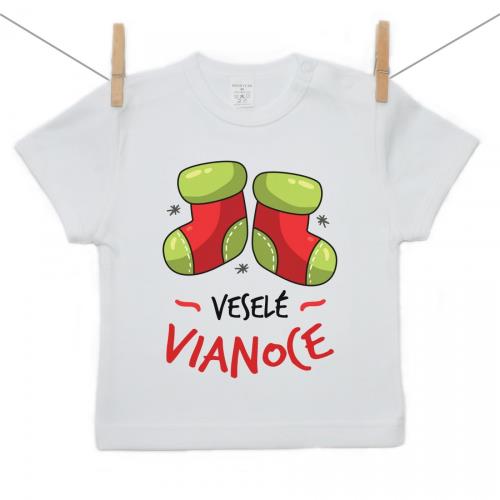 Boodyy Tričko s krátkym rukávom Veselé Vianoce 104 (3-4 roky) 2738-47758