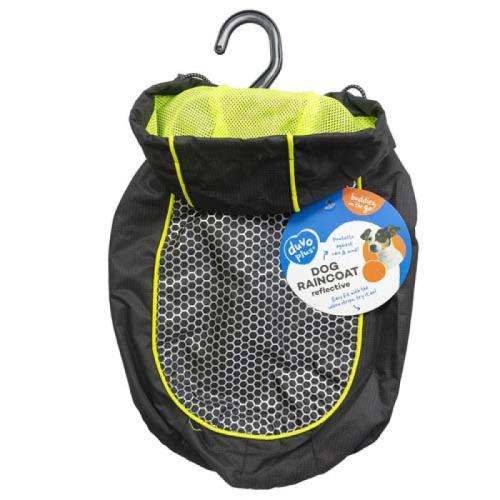 DUVO+ Pršiplášť pre psa čierno-žltý L - 60cm