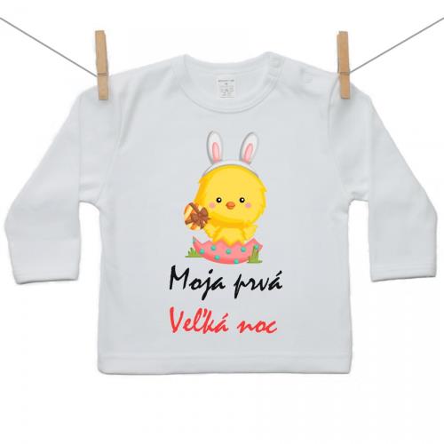 Boodyy Tričko s dlhým rukávom Moja prvá Veľká noc Dievča 86 (12-18 mesiacov) 4532-75655