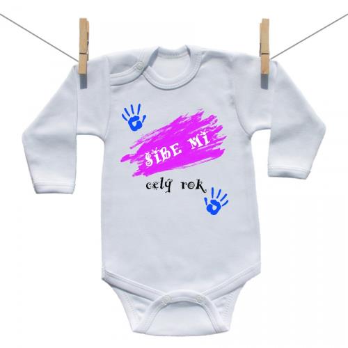 Boodyy Body s dlhým rukávom Šibe mi celý rok 86 (12-18 mesiacov)