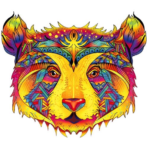 Drevené puzzle-Color Bear/M H21983