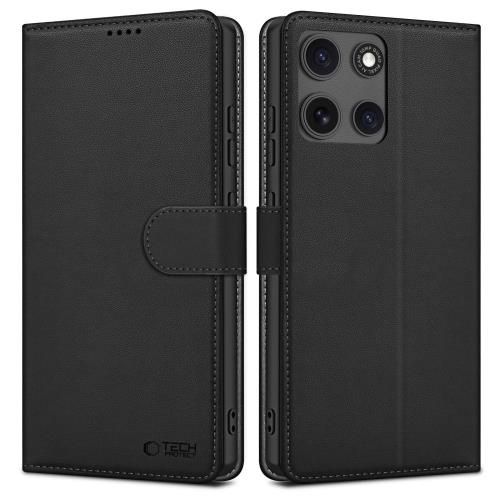 Tech-Protect Wallet knižkové puzdro na Motorola Moto G15 / G15 Power, čierne