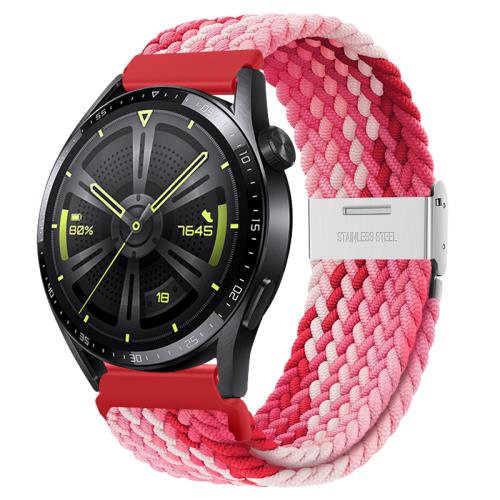BStrap Elastic Nylon 2 remienok na Huawei Watch GT/GT2 46mm, strawberry
