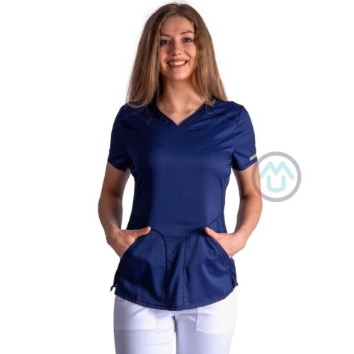 Dámska zdravotnícka blúza Cherokee Revolution ACTIVE STYLING - námornická modrá 2XL