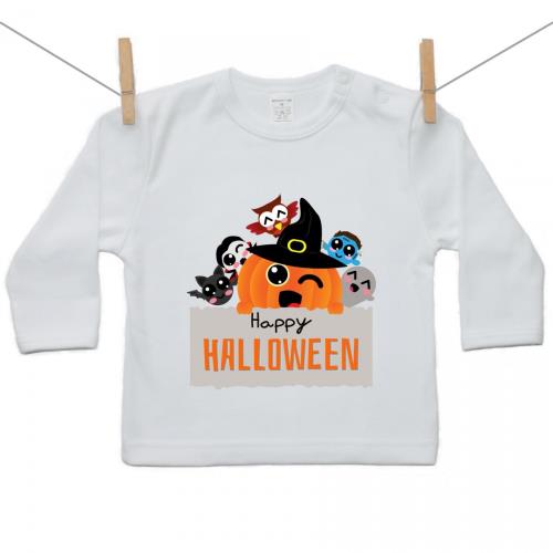 Boodyy Tričko s dlhým rukávom Happy Halloween 92 (18-24 mesiacov)