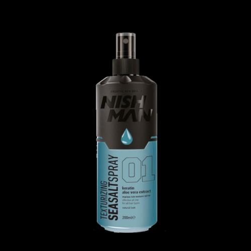 Soľný matny sprej na vlasy Nishman Texturizing Seasalt Spray 200ml