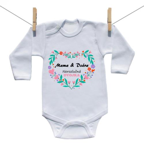 Boodyy Body s dlhým rukávom Mama a dcéra 62 (2-4 mesiace)
